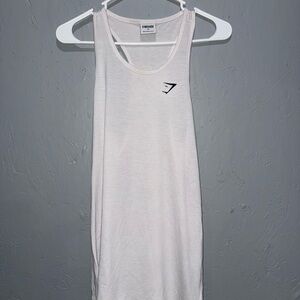 Gymshark Off-White Tank Top with Logo